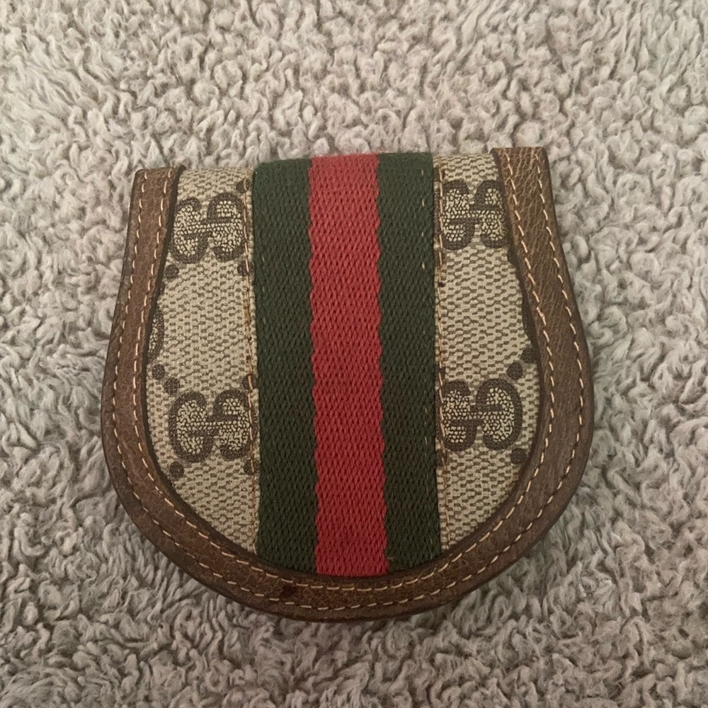GG SUPREME CAVAS VINTAGE GUCCI COIN PURSE